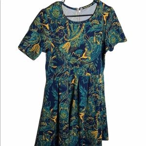 Floral Multicolor Dress With Pockets